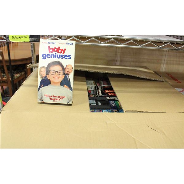 LARGE FLAT OF VHS MOVIES FROM 1970'S-2000'S