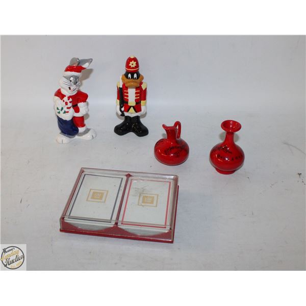 1993 WARNER BROS S+P SHAKERS CHRISTMAS BUGS+DAFFY