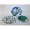 Image 1 : 3PCS DECOR PLATES HANDPAINTED ALL DIFFERENT