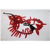 Image 1 : RED HORN NECKLACE