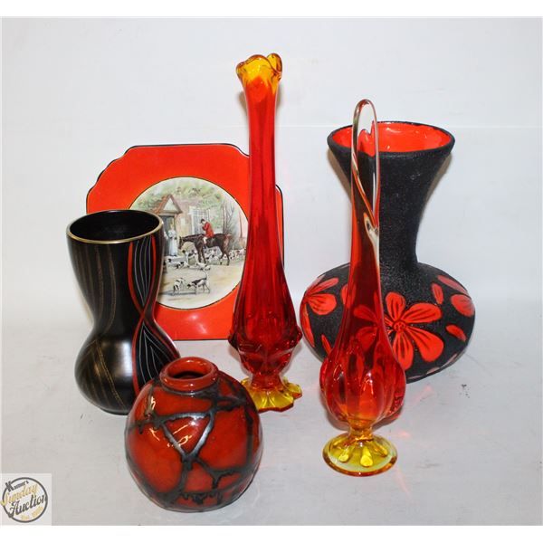 ORANGE GLASSWARE+CERAMICS COLLECTION
