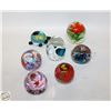 Image 1 : 7 ARTGLASS PAPER WEIGHTS