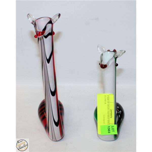 PAIR OF DEER THEMED SINGLE FLOWER