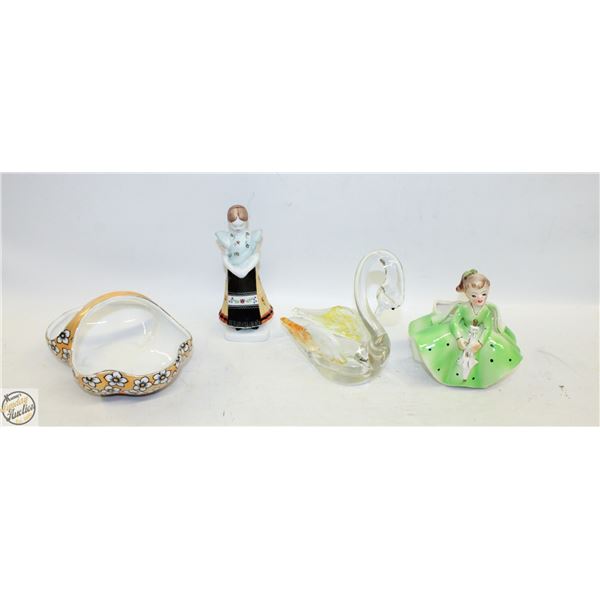 POTTERY/ART GLASS/CERAMICS ASSORTED