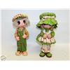 Image 1 : VINTAGE PAPER MACHET GIRL+BOY
