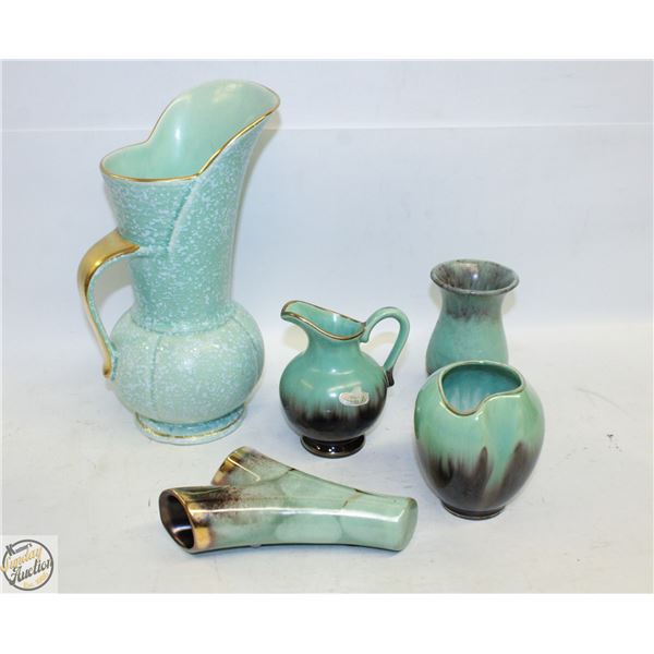 LIGHT TURQUOISE POTTERY COLLECTION