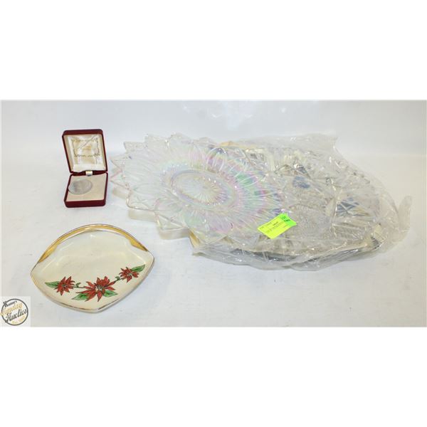 LOT OF 3 DECORATIVE PLATES