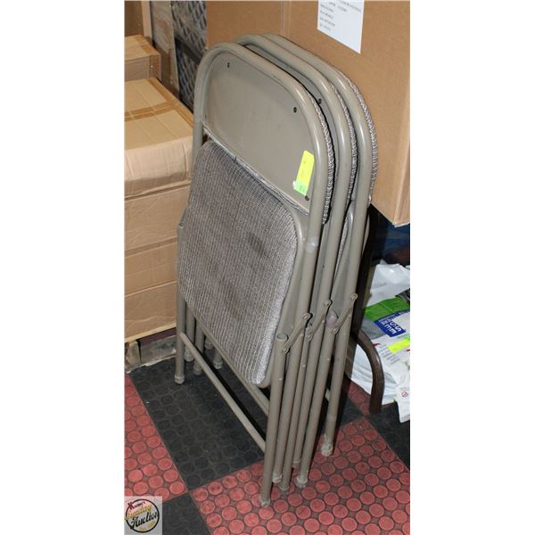 3 FOLDING CHAIRS