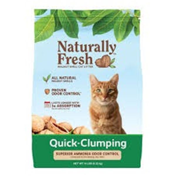 NEW 26LB NATURALLY FRESH WALNUT SHELL CAT LITTER