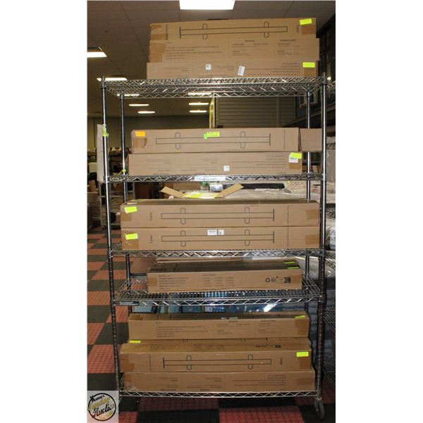 RACK OF CVTER STAINLESS STEEL RAILING POSTS