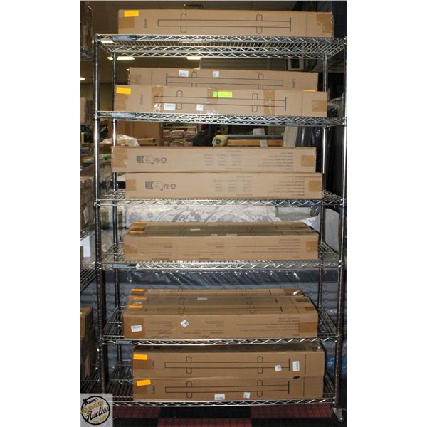 RACK OF CVTER STAINLESS STEEL RAILING POSTS