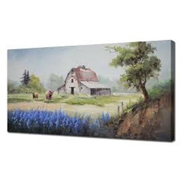 BRAND NEW ARJUN FARM HOUSE CANVAS 40 X 20"