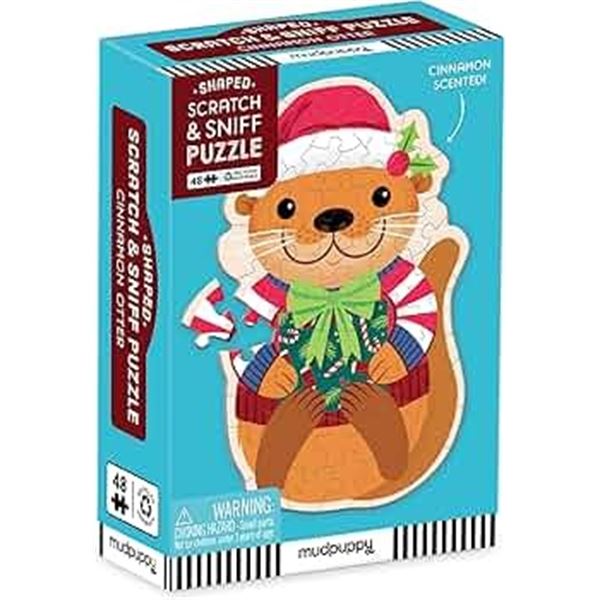 BRAND NEW MUDPUPPY SHAPED SCRATCH & SNIFF PUZZLE