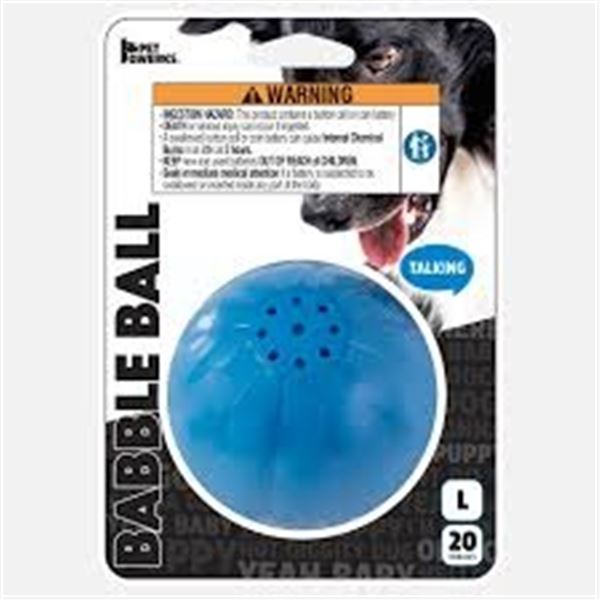 NEW BABBLE BALL TALKING DOG TOY