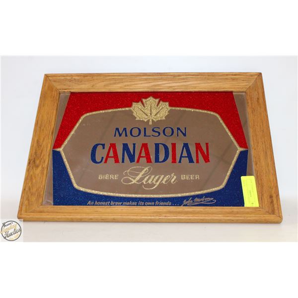 VINTAGE CANADIAN MOLSON MIRROR