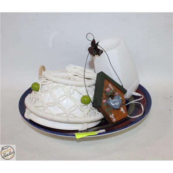 OIL DIFFUSER, 2 HANDMADE MACRAME