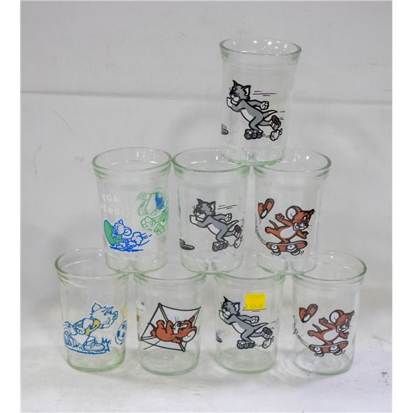 8 GLASS CUP TOM AND JERRY