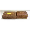 Image 1 : WOODEN JEWELRY BOX SET OF 2