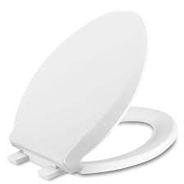 NEW TOILET SEAT WILL SLOW CLOSE ELONGATED WHITE