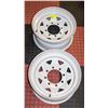 Image 1 : TWO STEEL 8 HOLE 16” RIMS