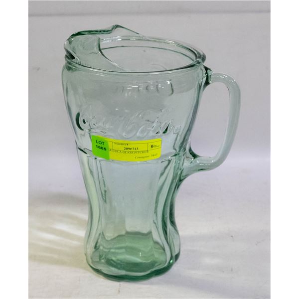 COCA-COLA GLASS PITCHER
