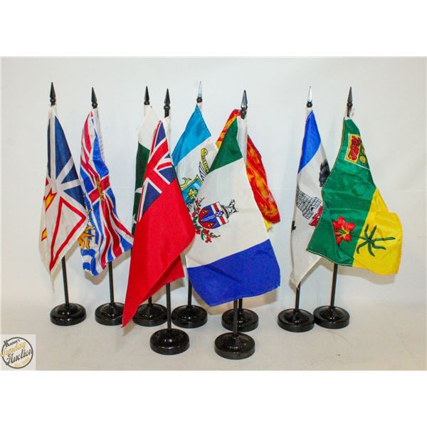 VINTAGE 9 DESK FLAGS ASSORTMENT