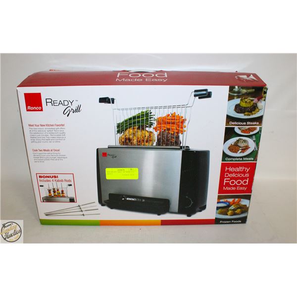 NEW READY GRILL, 18" WIDE X 12" HIGH X