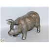 Image 1 : HOME DECOR ENGRAVED METAL PIG 14 X7 INCHES