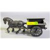Image 1 : METAL HORSE & CARRIAGE