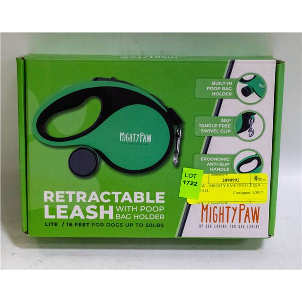 NEW – MIGHTY PAW DOG LEASH – SMALL