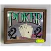 Image 1 : POKER MIRROR WALL SIGN