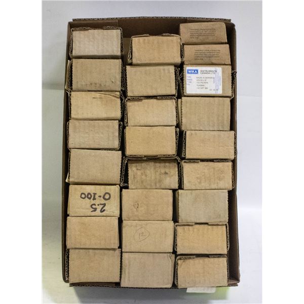 FLAT OF LIQUID FILLED GUAGES