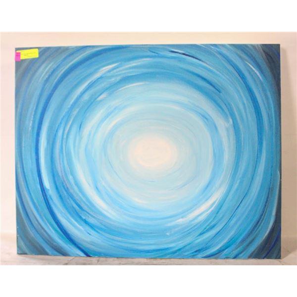 BLUE COLOURED CANVAS 24” X 30”