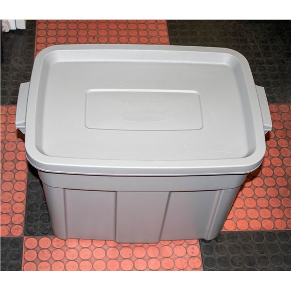 NEW RUBBERMAID 68 LITRE TUB & LID GREY