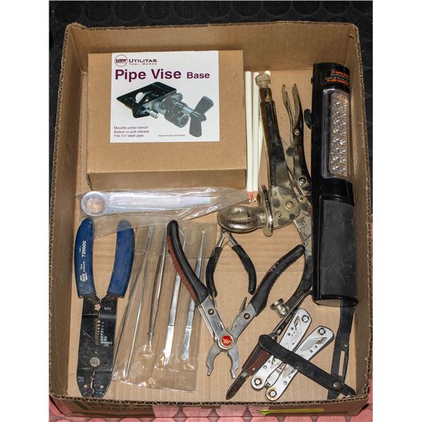 FLAT OF ASSORTED TOOLS NEW+USED