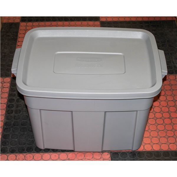 NEW RUBBERMAID 68 LITRE TUB & LID GREY