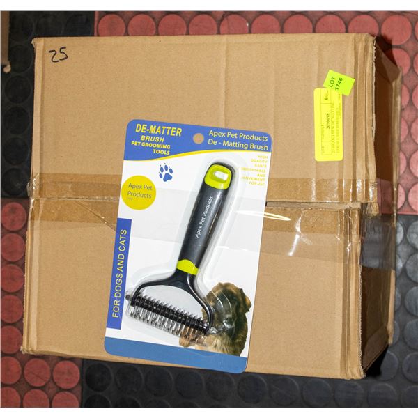 25 BRAND NEW DE MATTING DOUBLE SIDED BRUSHES