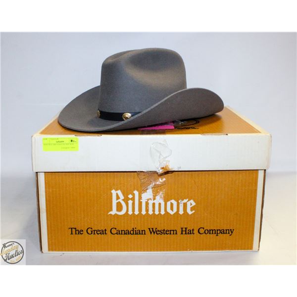 VINTAGE GREY HAT IN THE BOX