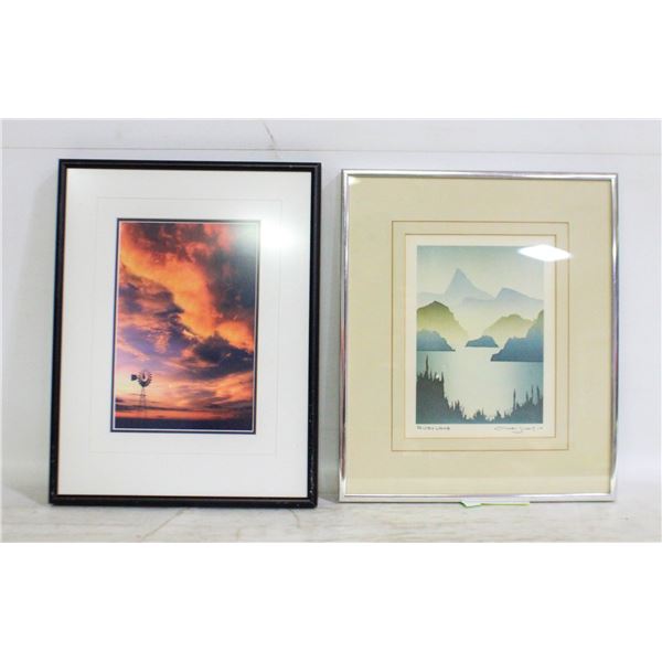 PAIR OF FRAMED WALL HANGINGS
