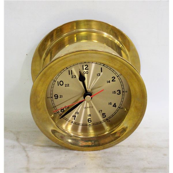 SOLID BRASS PORTAL CLOCK