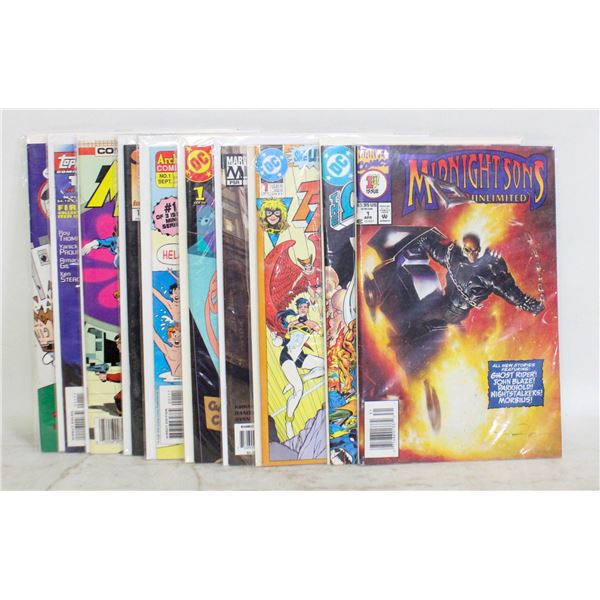 ASSORTED #1 ISSUES COMIC LOT, DC MARVEL INDY