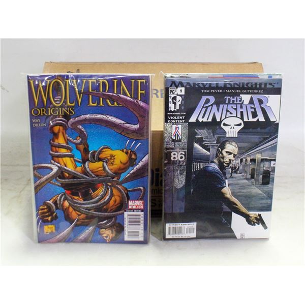 APPROX 150 ASSORTED USED COMICS, ONE BOX FULL