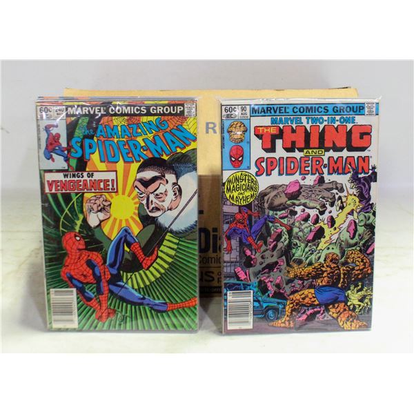 APPROX 150 ASSORTED USED COMICS, ONE BOX FULL