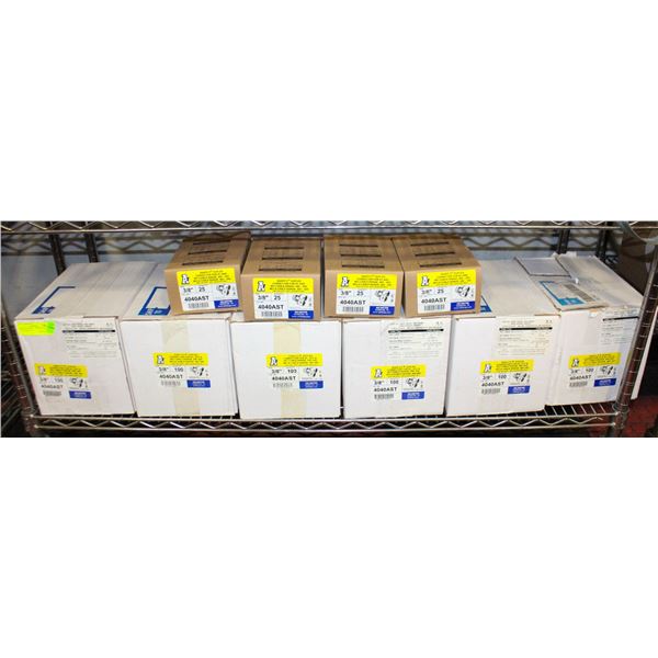 SNAP 2 IT CONNECTORS 3/8" CASES OF 100 4040AST NE