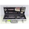Image 1 : ONE NEW 5PC BBQ TOOL SET W/STEEL CASE