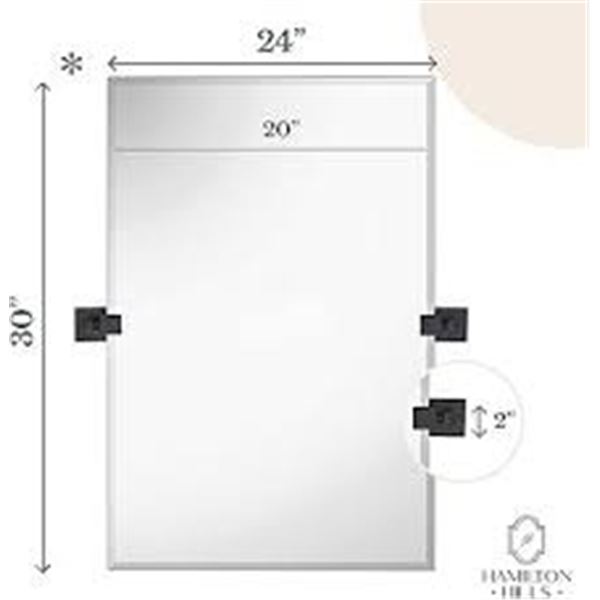 NEW HAMILTON HILLS 20 X 30" BRONZE RECTANGLE PIVOT