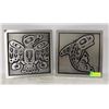 Image 1 : PAIR OF ORCHARD STUDIO HAIDA WALL PLAQUES