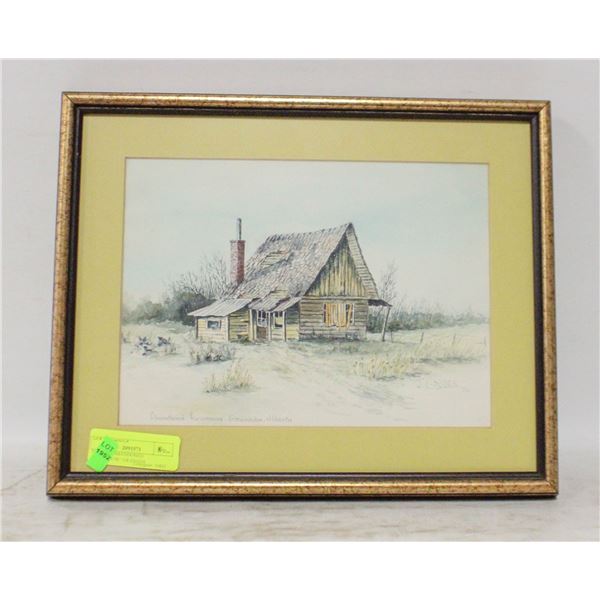 FRAMED "ABANDONED FARMHOUSE" GRANADA