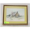 Image 1 : FRAMED "ABANDONED FARMHOUSE" GRANADA