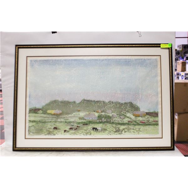 LARGE BIRKS PICTURE FRAMING SIGNED